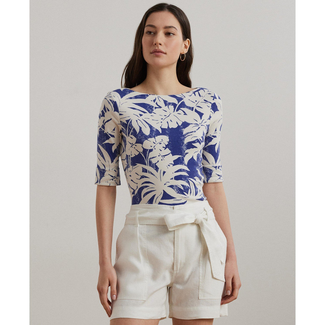T-shirt 'Palm-Frond-Print' pour Femmes