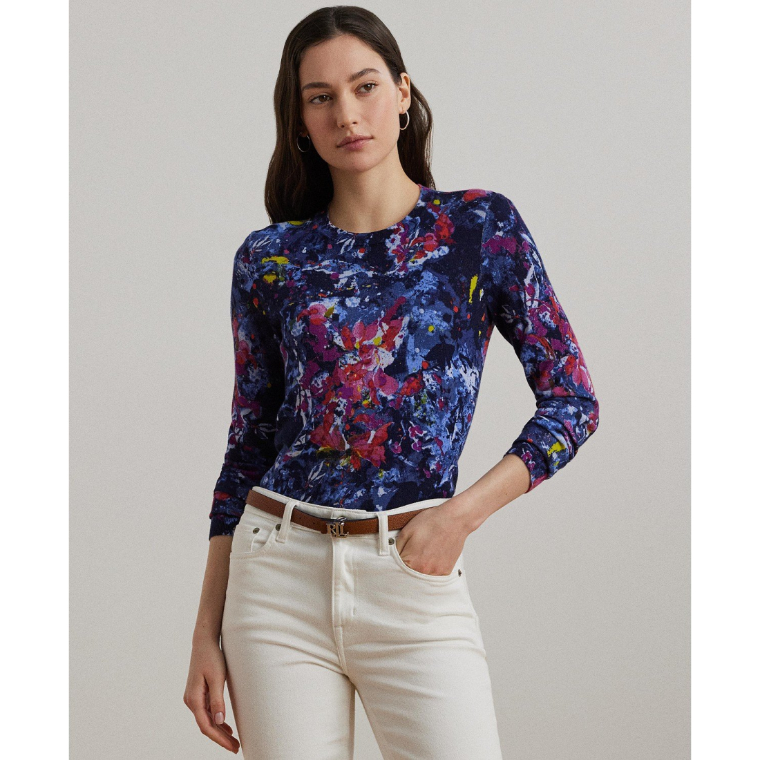 Pull 'Print Cotton-Blend' pour Femmes