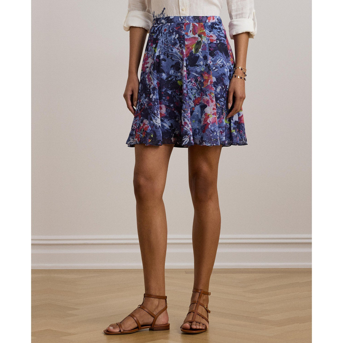 Mini Jupe 'Print Crinkle' pour Femmes