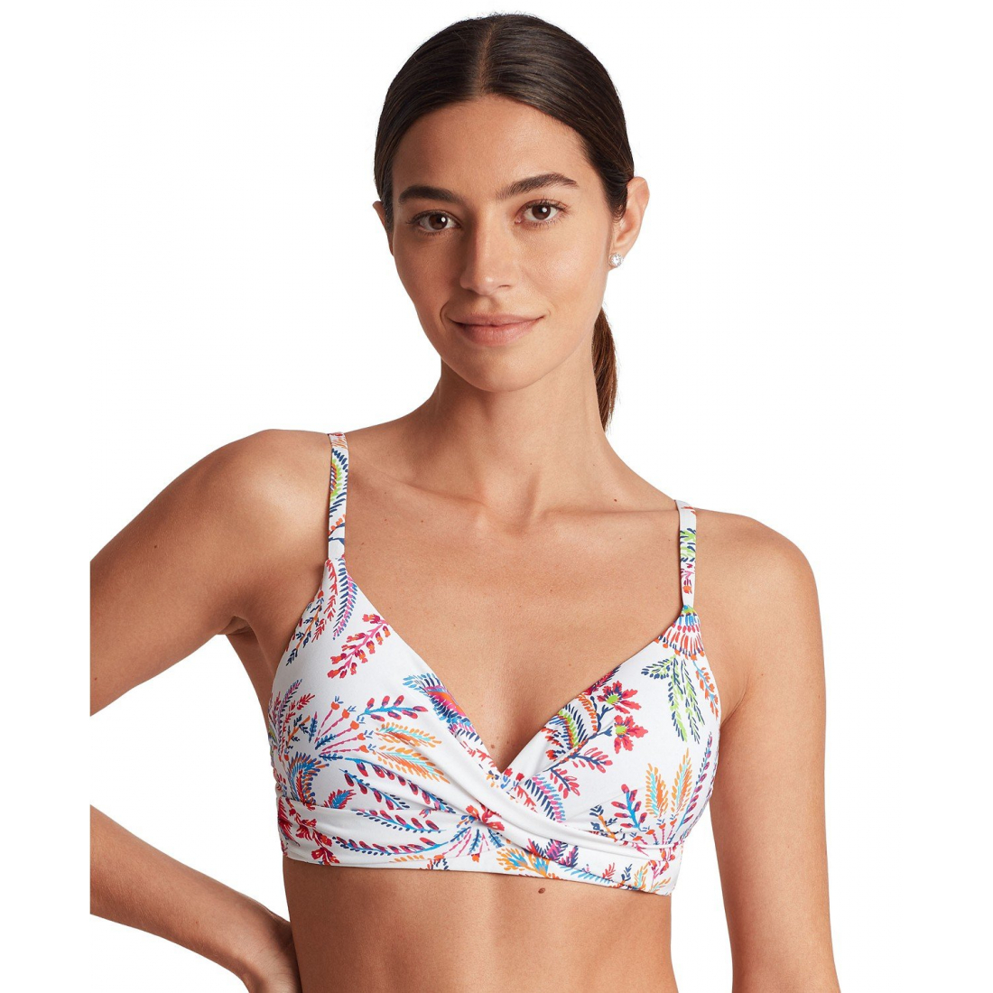 Haut de bikini 'Printed Twist-Front Underwire' pour Femmes