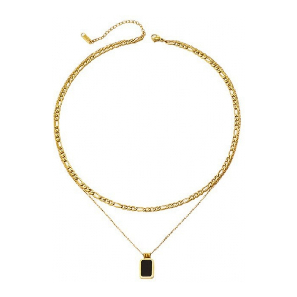 Women's 'Black Charm Layered' Necklace