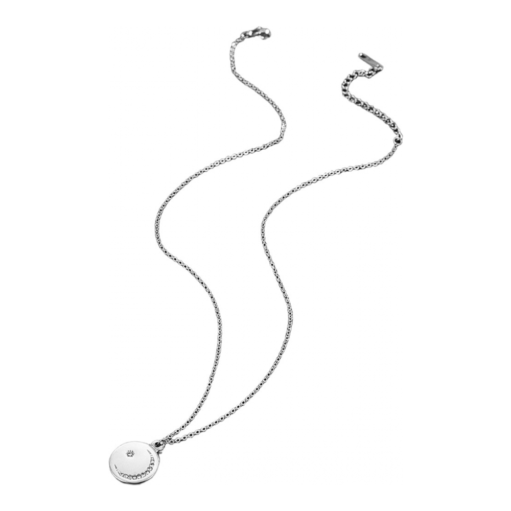 Women's 'Moon And North Star Moissanite Round' Pendant