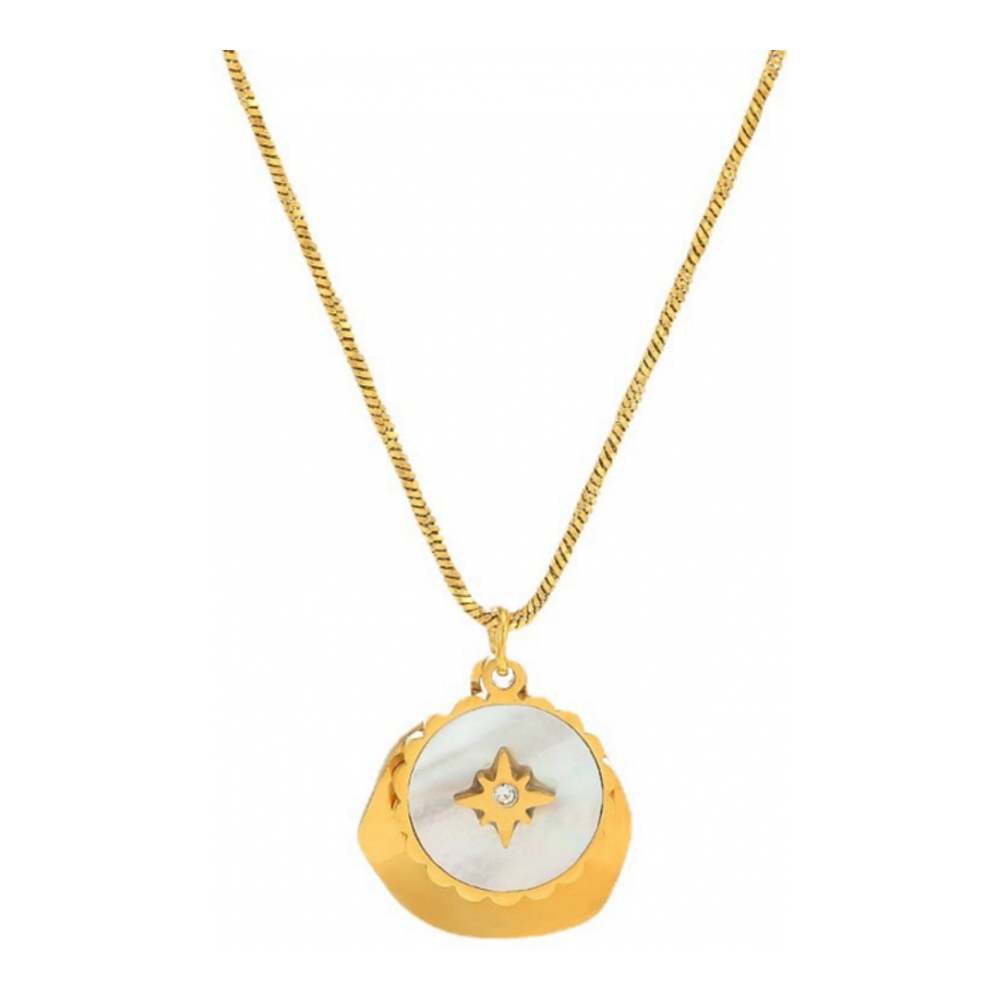 Collier 'Coin Compass Shell' pour Femmes