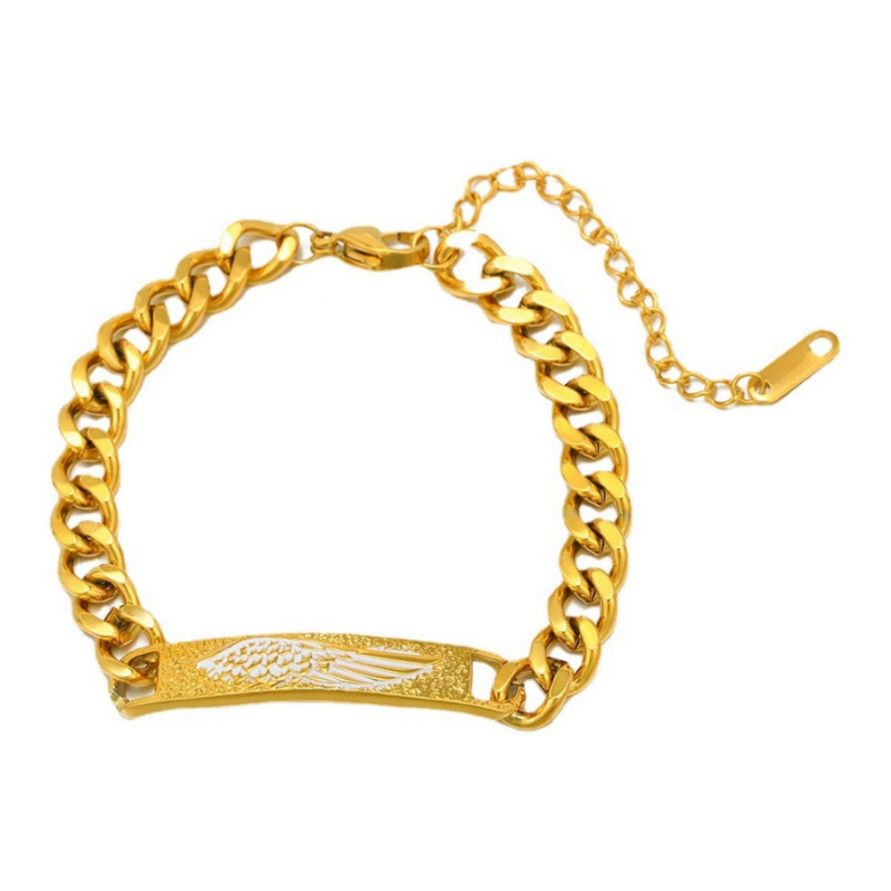 Women's 'Feather Bold Link' Bracelet