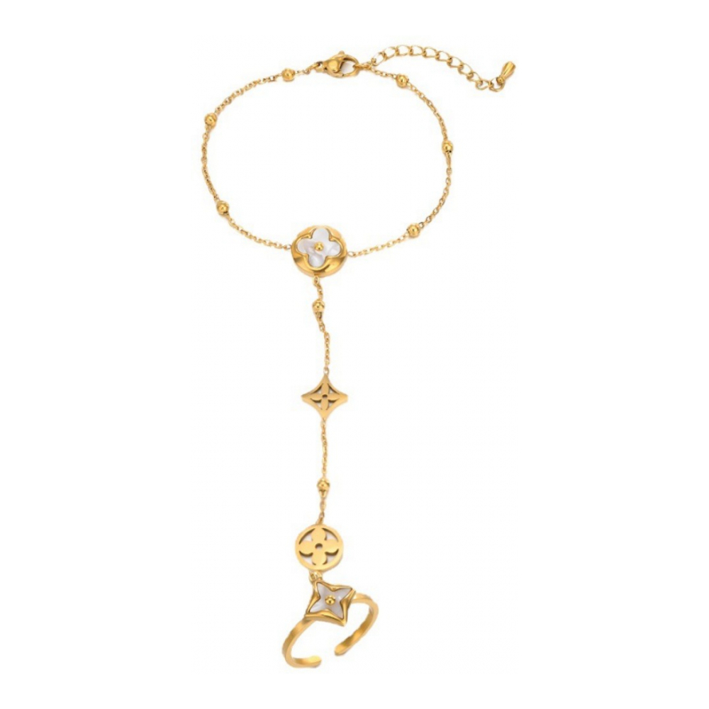 Women's 'Blossom Finger Chain' Bracelet