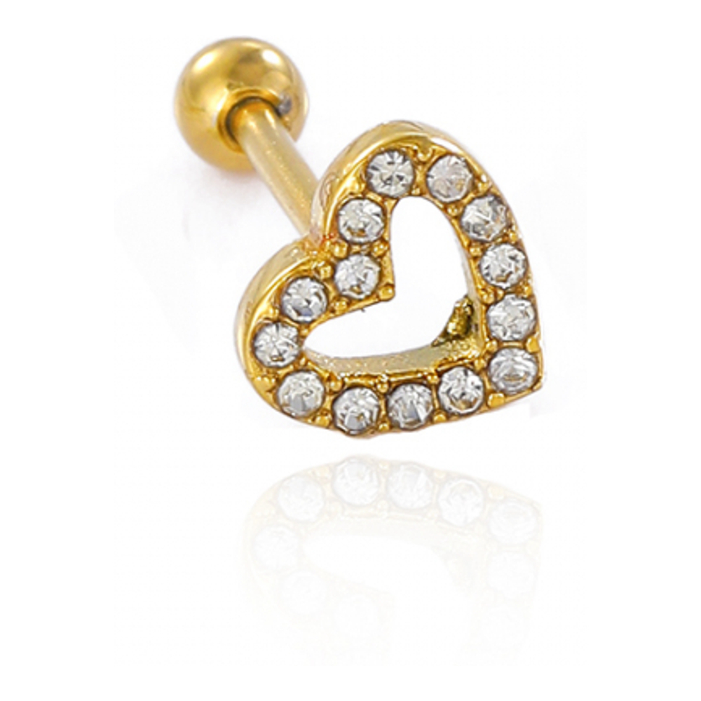 Piercing d'oreille 'Diamond-studded Heart' pour Femmes