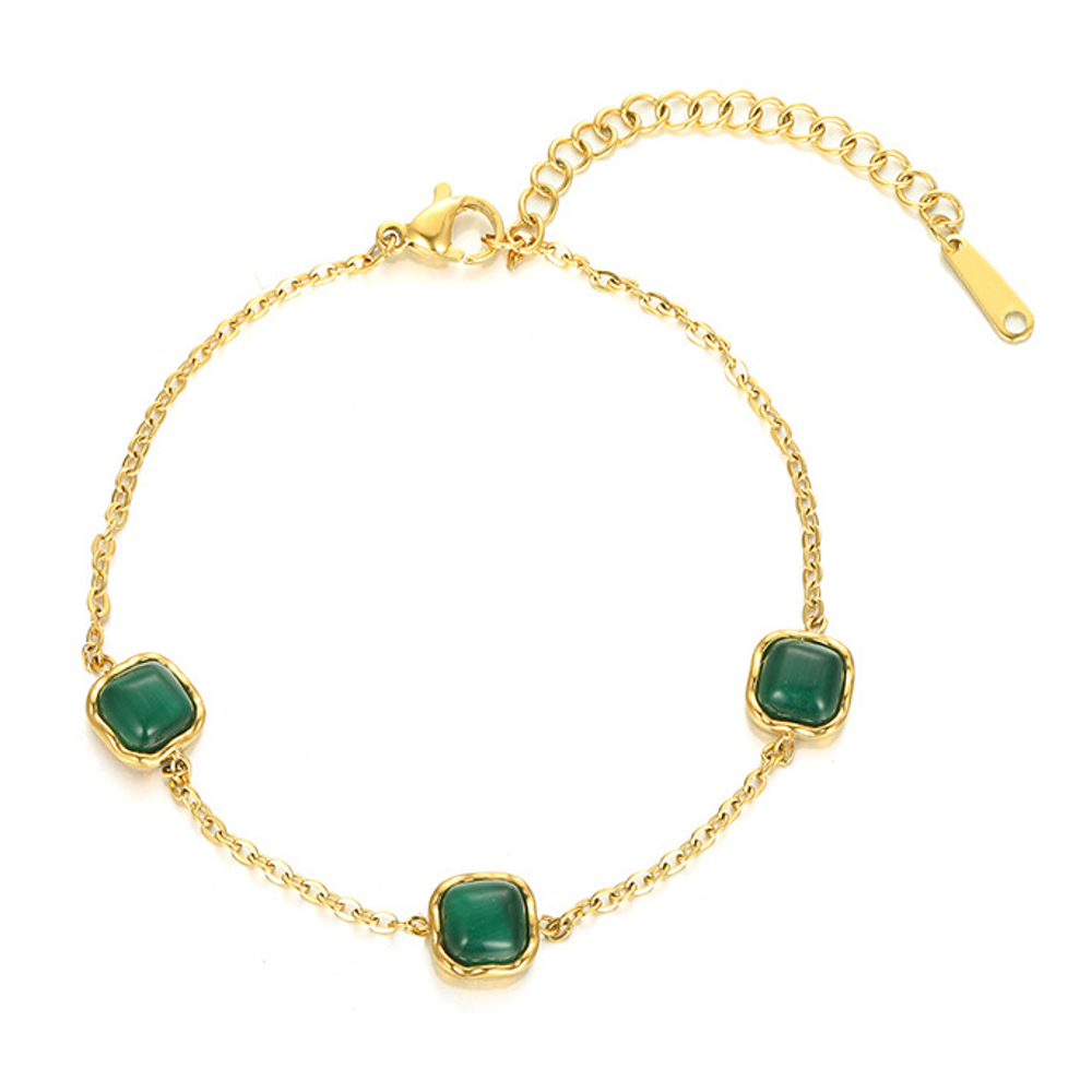 Women's 'Rectangular Emerald' Bracelet