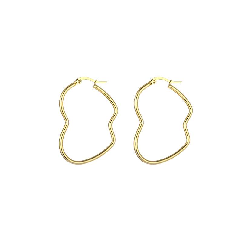 Women's 'Open Heart Hoop S' Earrings