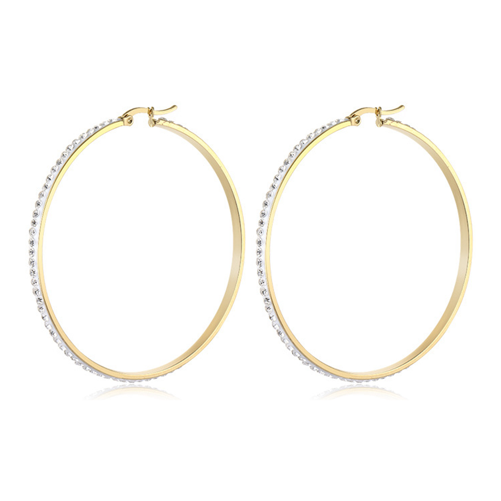 Boucles d'oreilles 'Brilliant Stone Hoop XL' pour Femmes