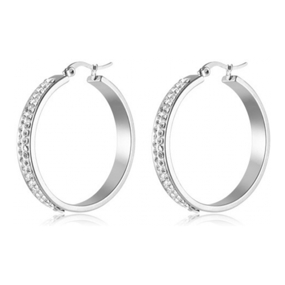 Boucles d'oreilles 'Full Circle Crystal Hoop' pour Femmes