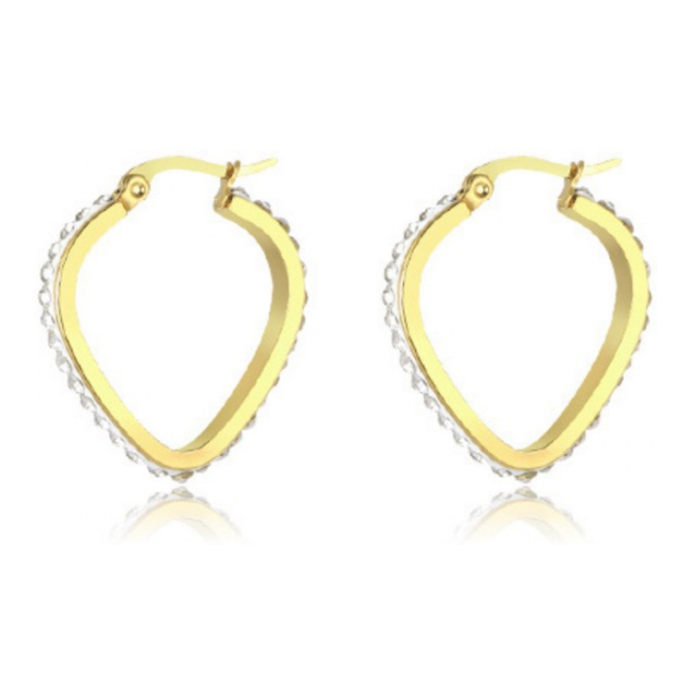 Boucles d'oreilles 'Heart Friendship Small Hoop' pour Femmes
