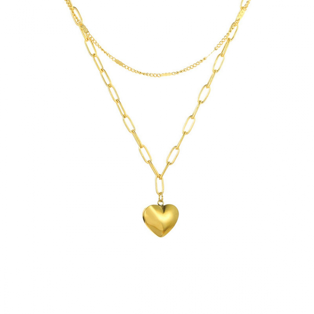 Women's 'Heart Charm Layered' Necklace