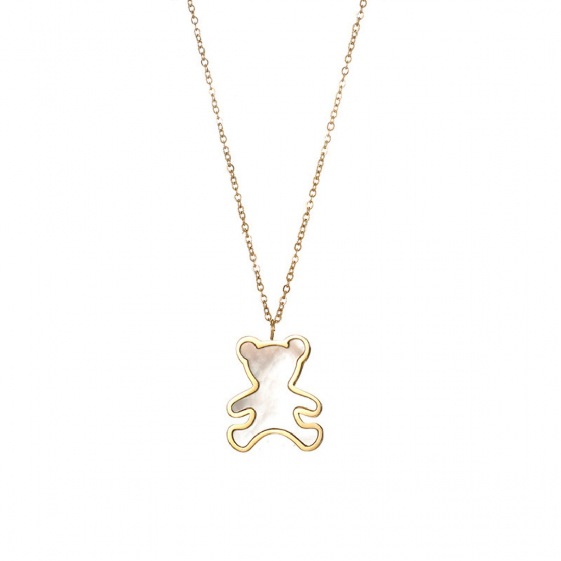 Women's 'Sweet Seashell Teddy Bear' Pendant