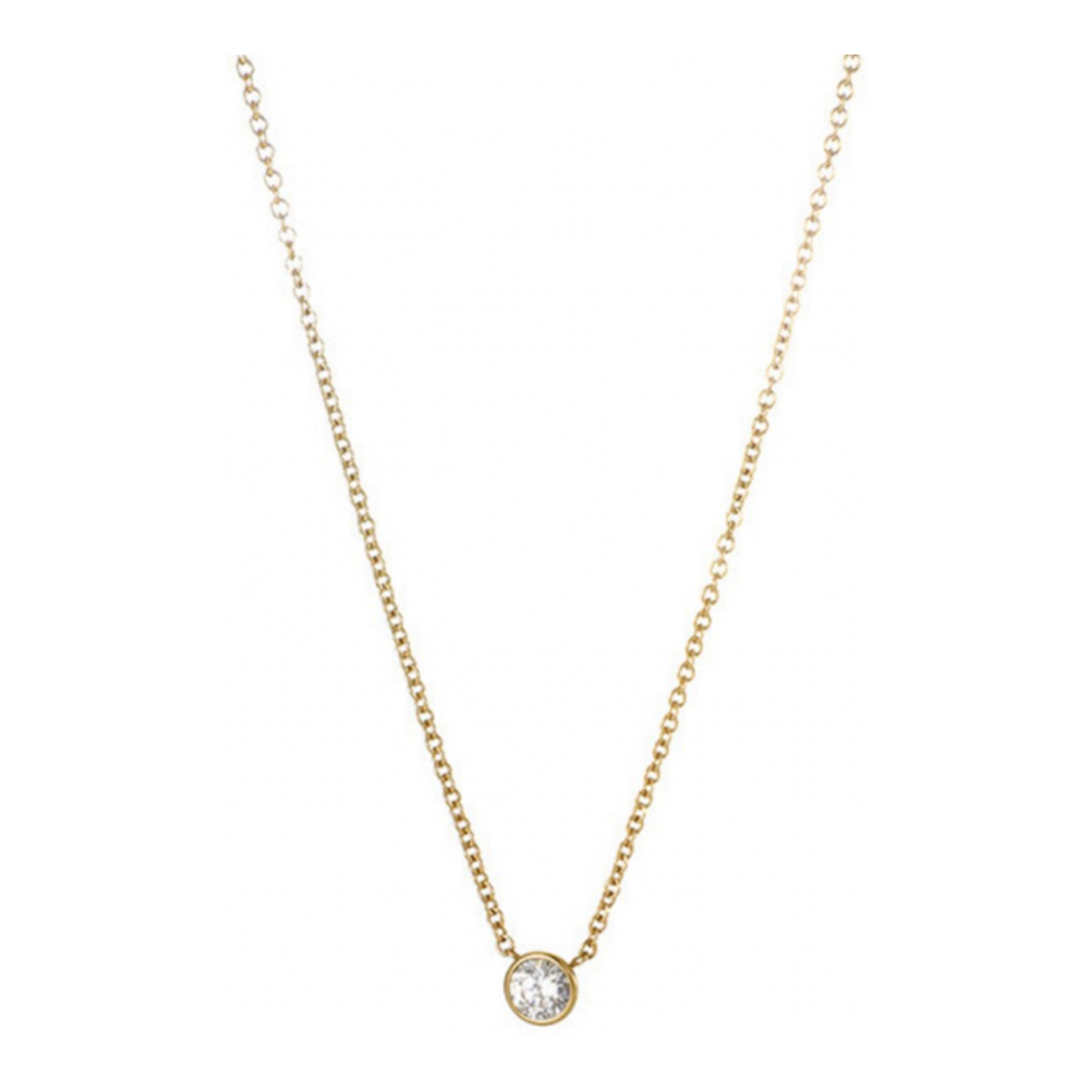 Women's 'Solitaire Bezel-Set Diamond S' Necklace