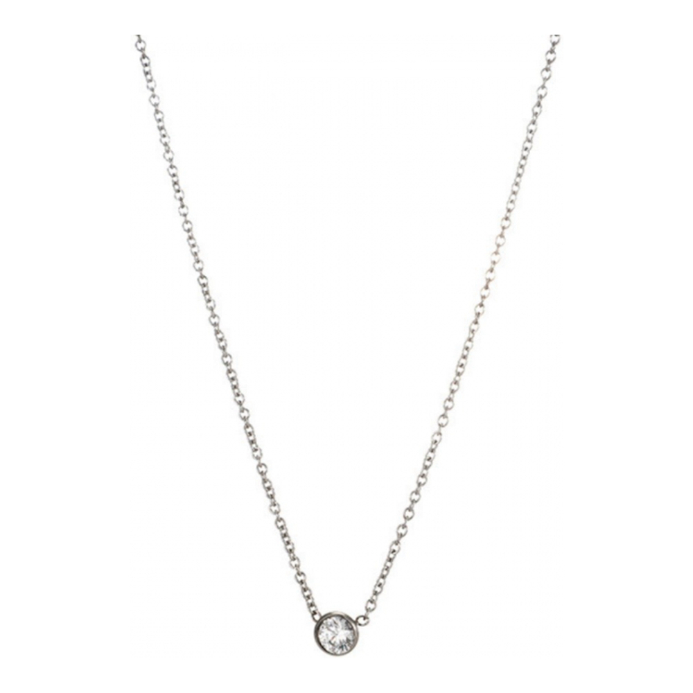 Women's 'Solitaire Bezel-Set Diamond S' Necklace