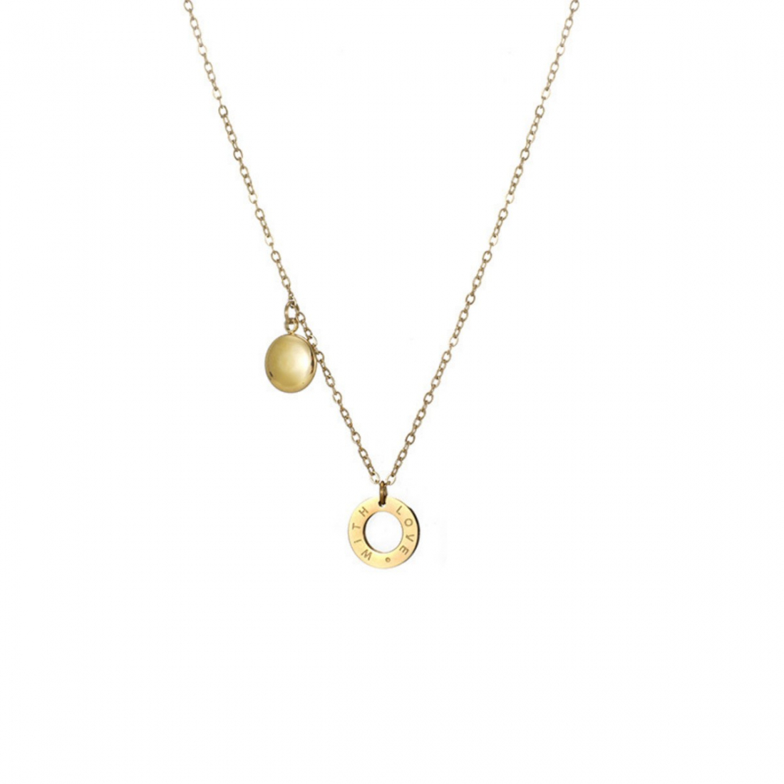 Women's 'With Love Plate' Pendant