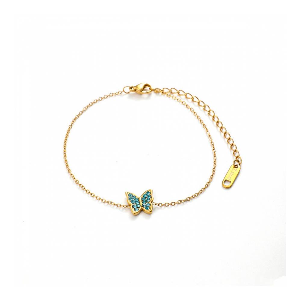 Women's 'Zircon Butterfly' Bracelet