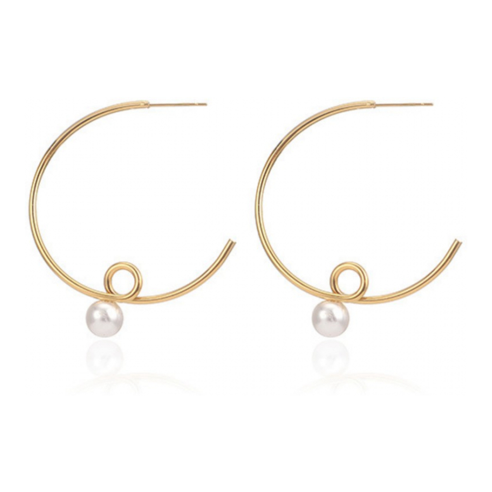 Boucles d'oreilles 'Timeless Swirly Hoop' pour Femmes