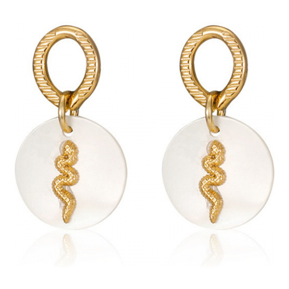 Boucles d'oreilles 'Snake Disc' pour Femmes