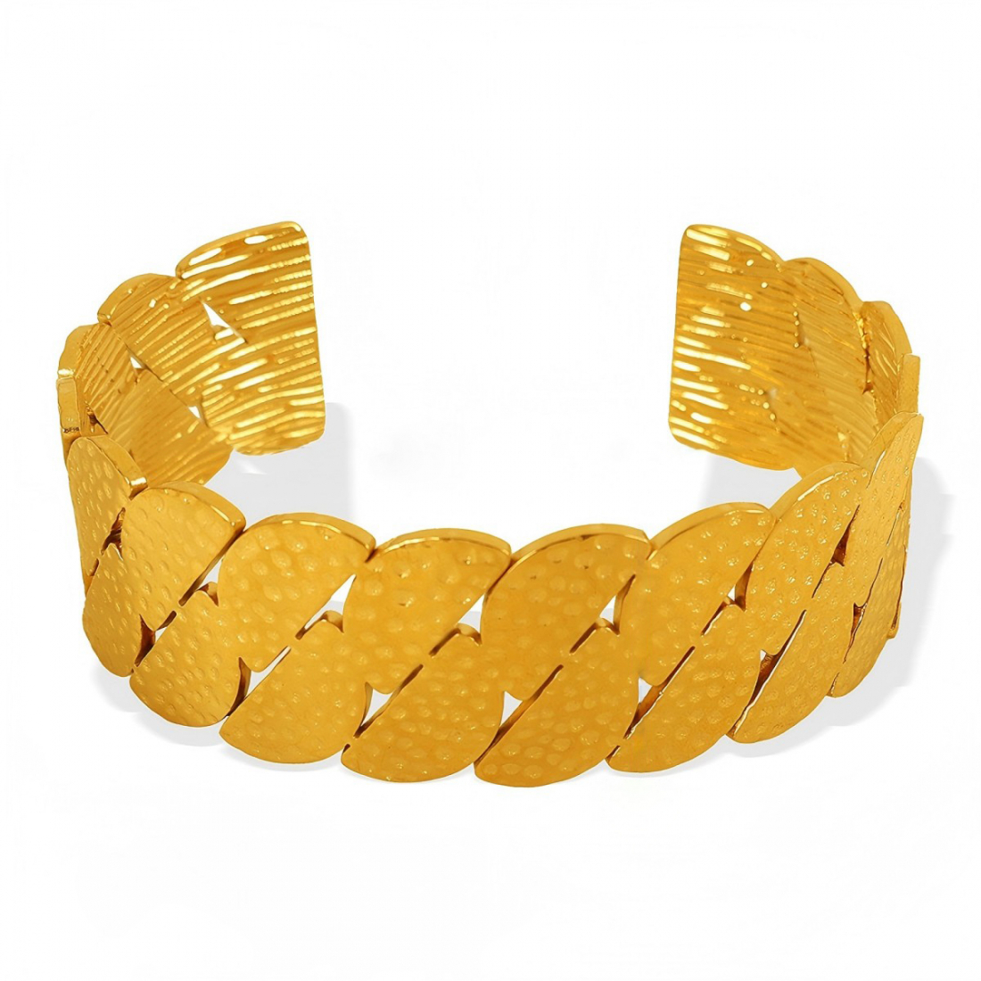 Women's 'Malabar Open Cuff Bangle' Adjustable Bracelet