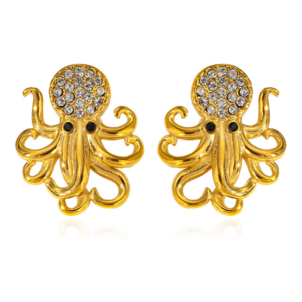 Boucles d'oreilles 'Diamond Octopus' pour Femmes