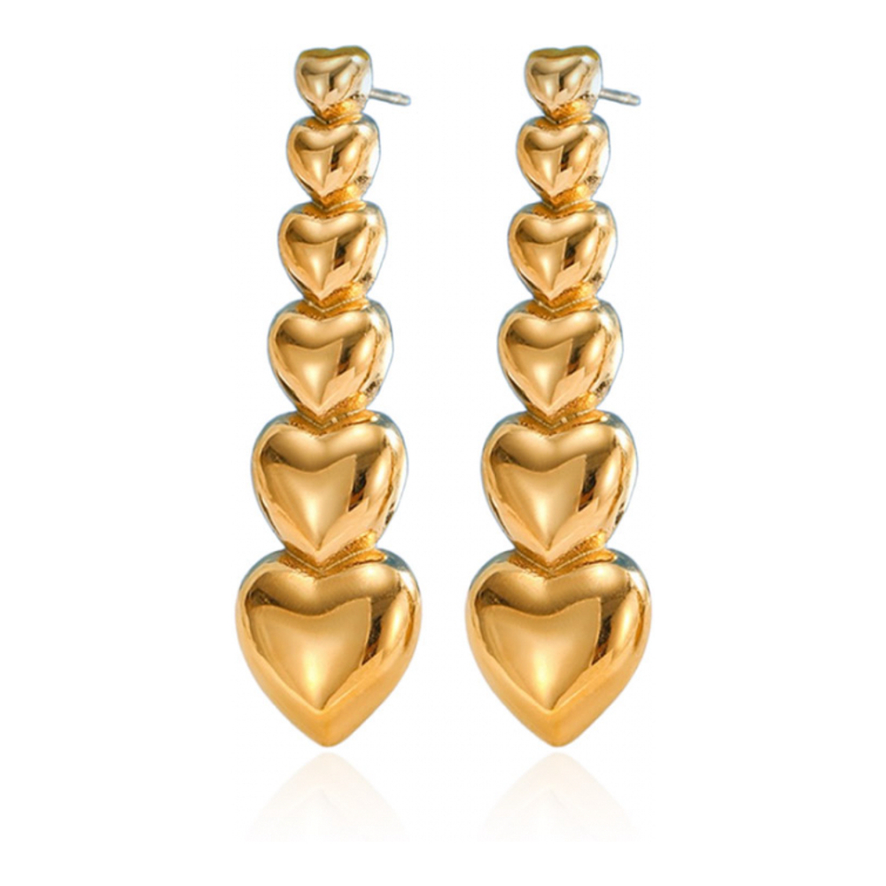 Boucles d'oreilles 'Linear Heart Drop' pour Femmes