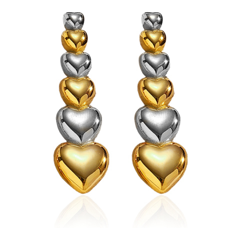 Boucles d'oreilles 'Linear Heart Drop' pour Femmes