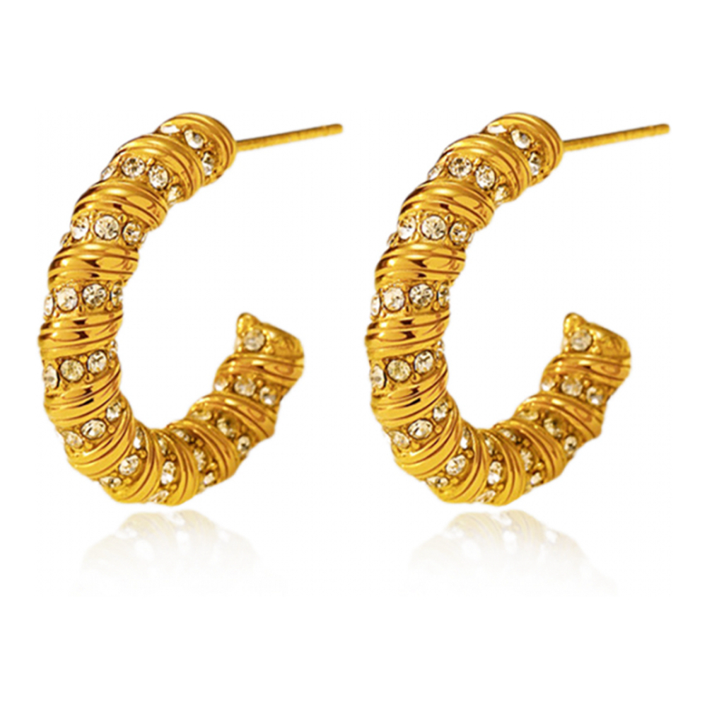 Boucles d'oreilles 'Helical Crescent Hoops' pour Femmes