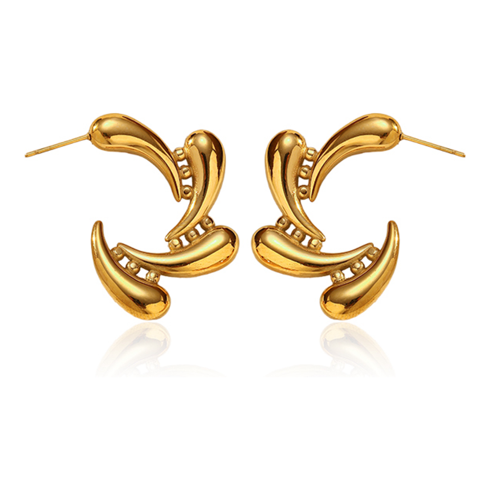 Boucles d'oreilles 'Floral Twist' pour Femmes