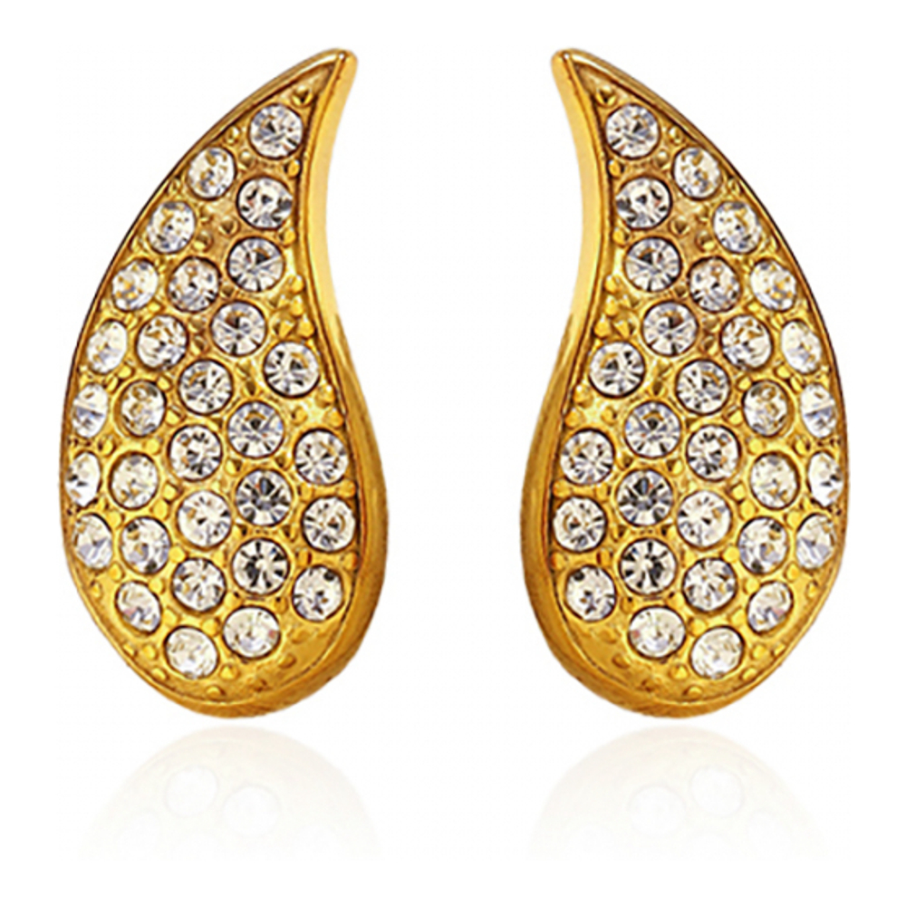 Boucles d'oreilles 'Fruit Salad Rhinestone Paisley Clip' pour Femmes