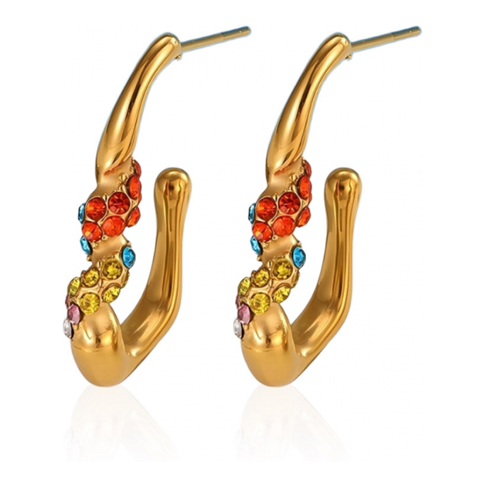 Boucles d'oreilles 'Firework Drip Hoop' pour Femmes