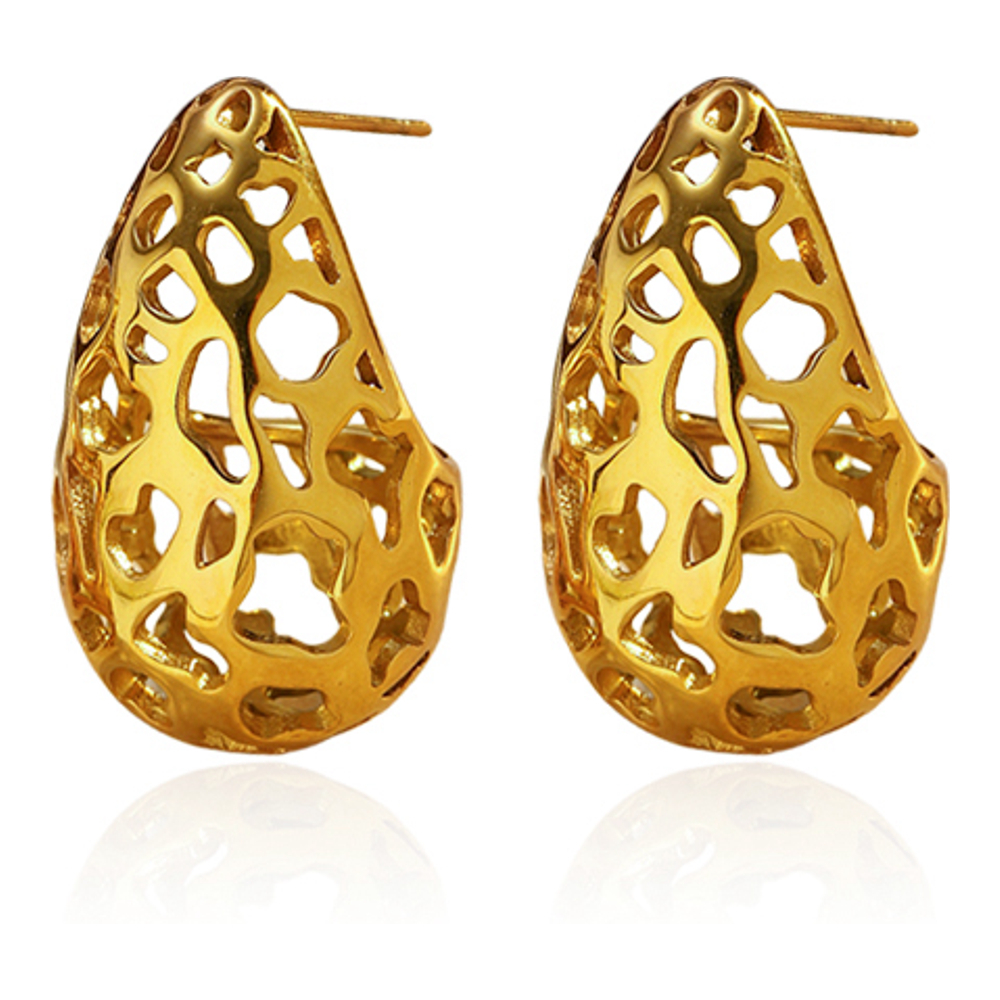 Boucles d'oreilles 'Hollowed Tear Drop Stud' pour Femmes