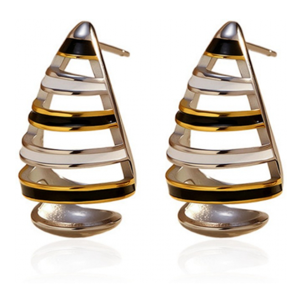 Boucles d'oreilles 'Monet Hollow Spiral Cone Dangle' pour Femmes