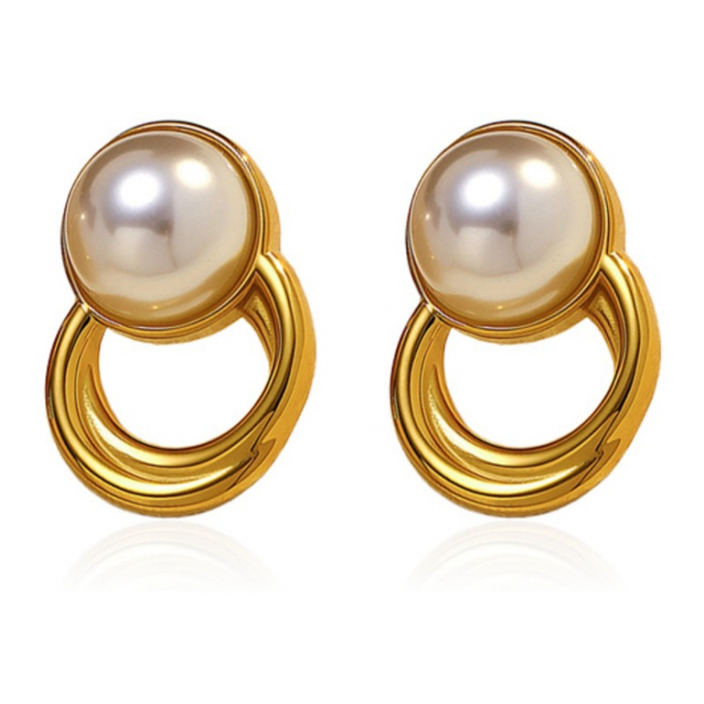 Boucles d'oreilles 'Lena Pearl Stud' pour Femmes