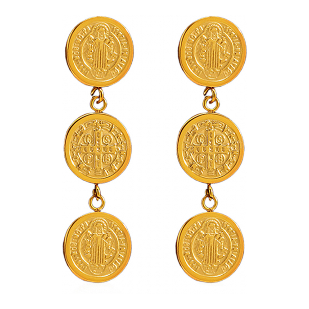 Boucles d'oreilles 'Saint Benedict Religious Medal' pour Femmes