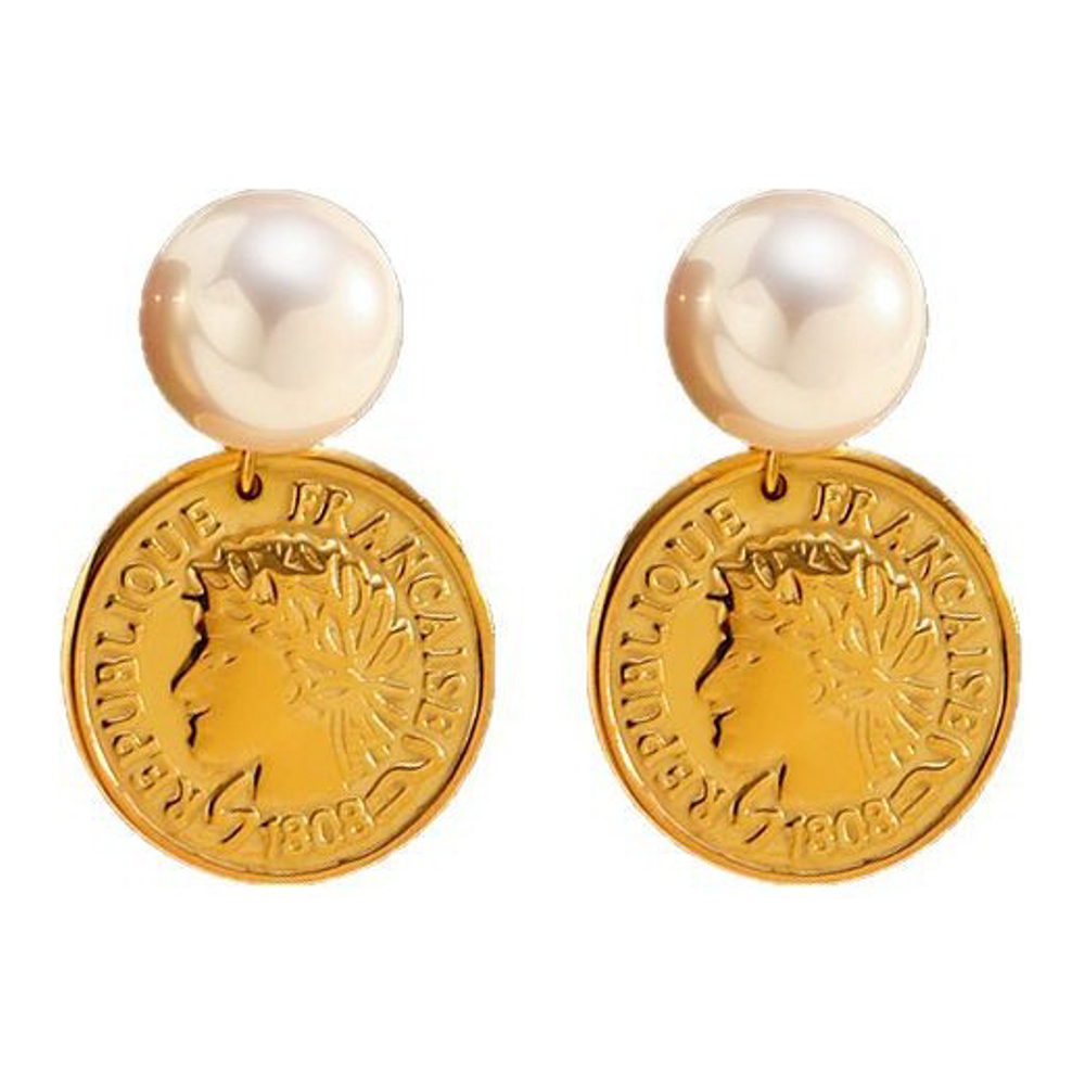 Boucles d'oreilles 'Roman Queen Penny Pearl' pour Femmes