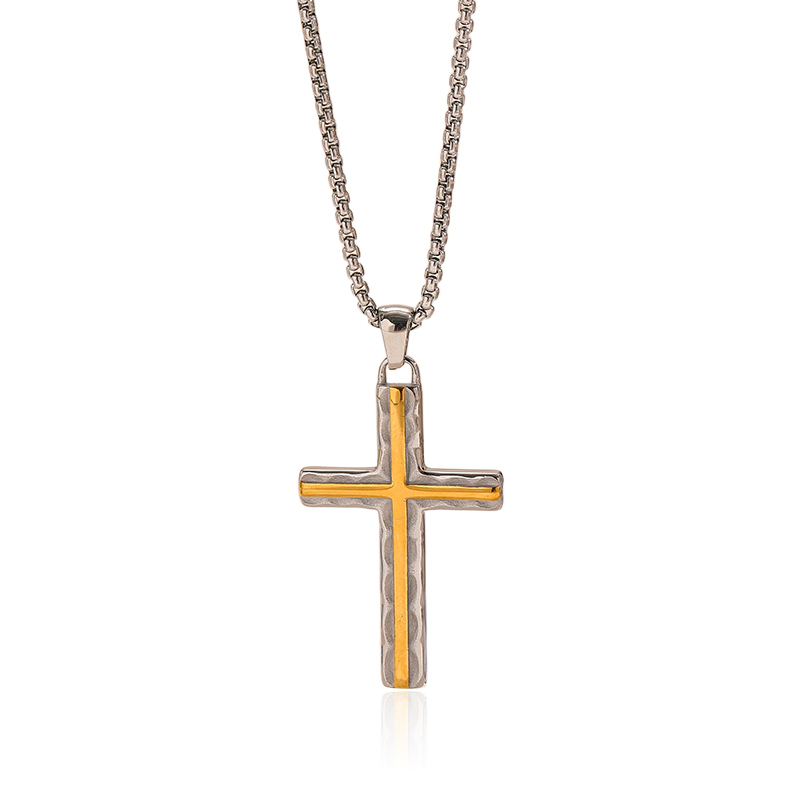 Women's 'Centre Flare Cross' Necklace