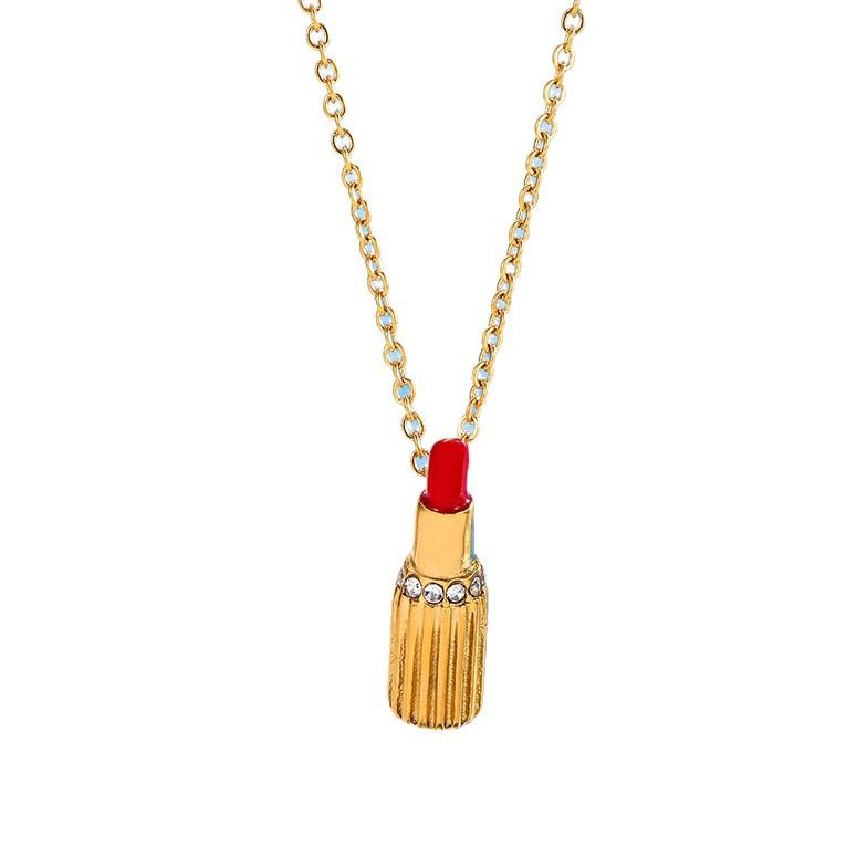 Women's 'Charming Lipstick Chain' Pendant