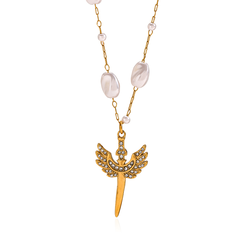 Women's 'Angel Wing Cross' Necklace
