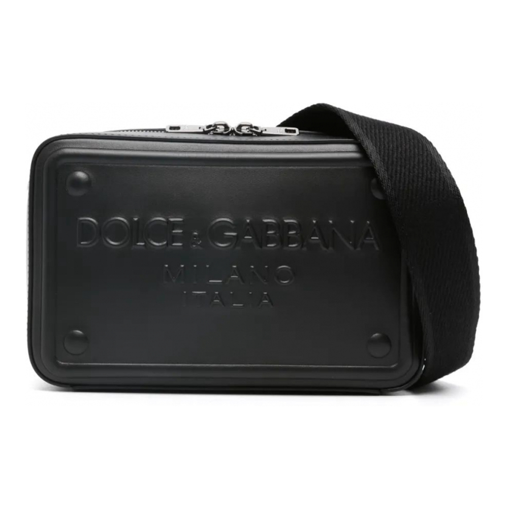 Men's 'Raised-Logo' Shoulder Bag