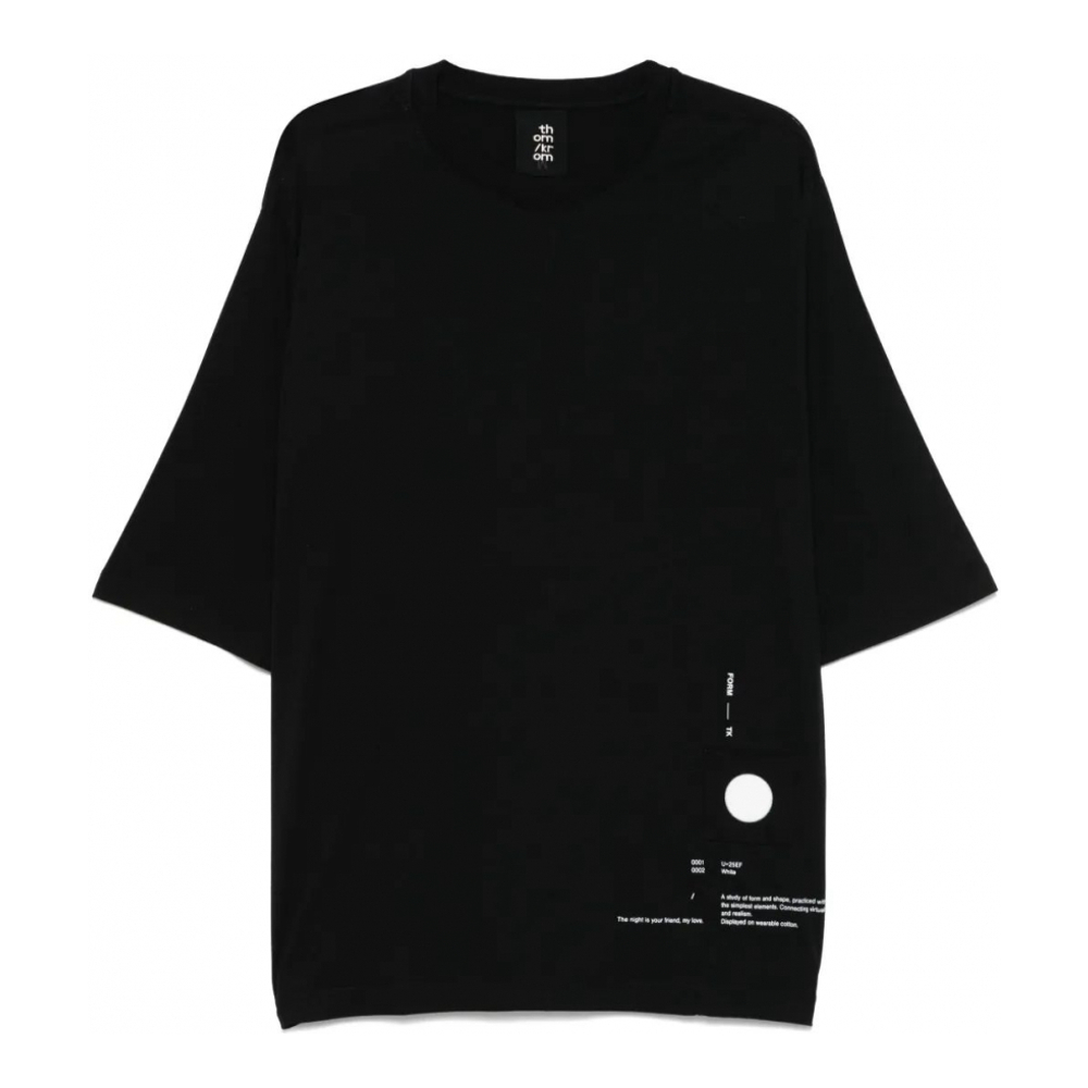 T-shirt 'Text-Print' pour Hommes