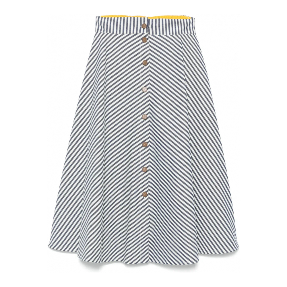 Jupe Midi 'Striped' pour Femmes