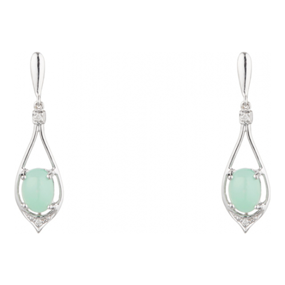 Women's 'Brillants Chrysoprase' Earrings