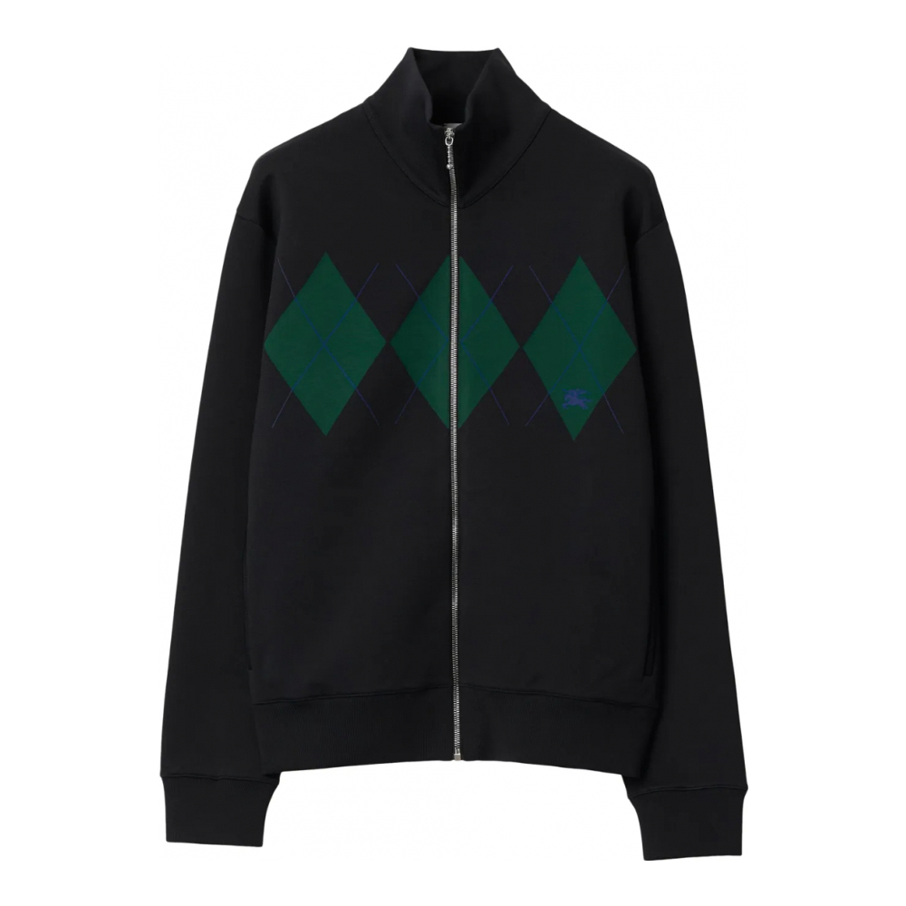 Men's 'EKD-Embroidered Argyle Track' Jacket