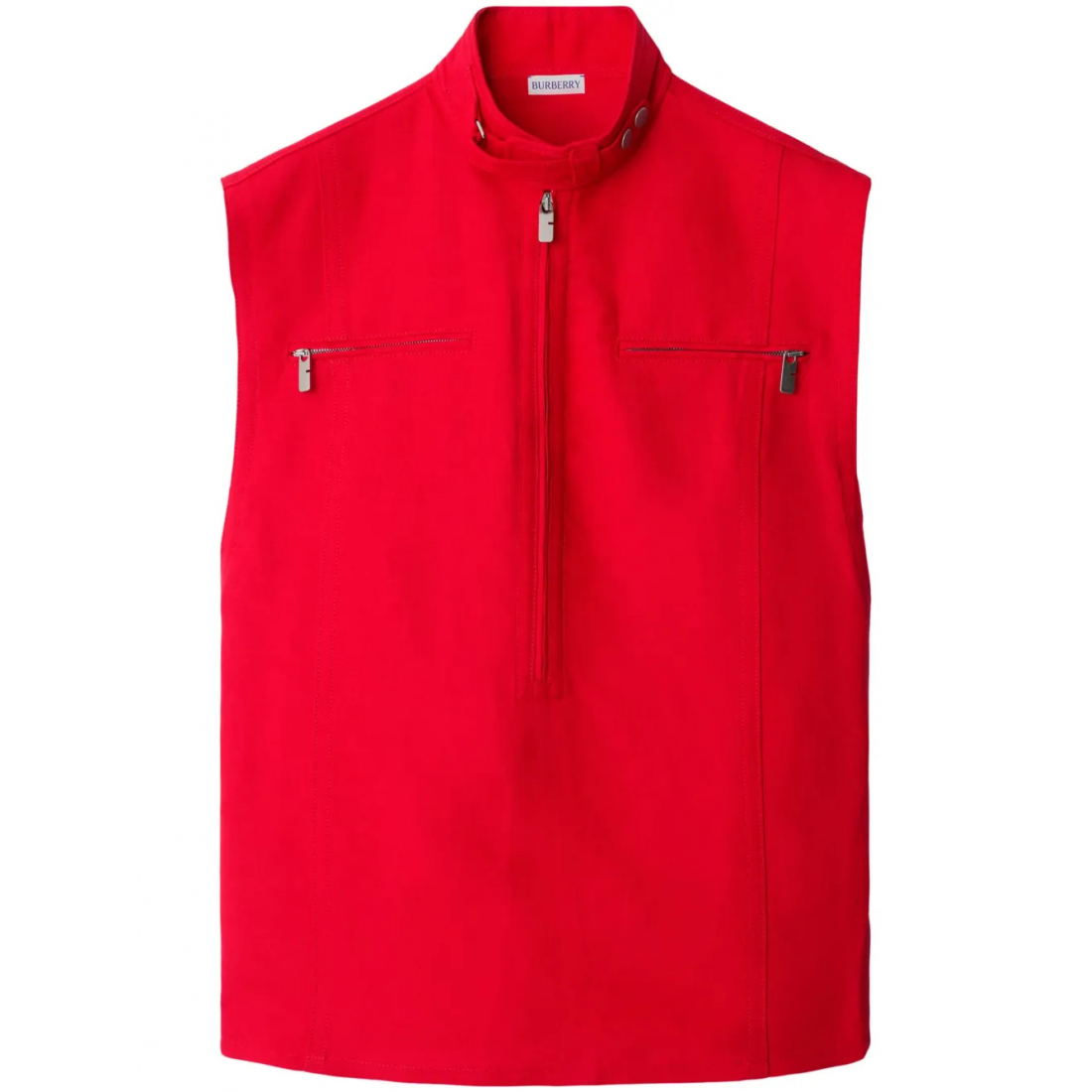 Women's 'Half-Zip Canvas' Tank Top