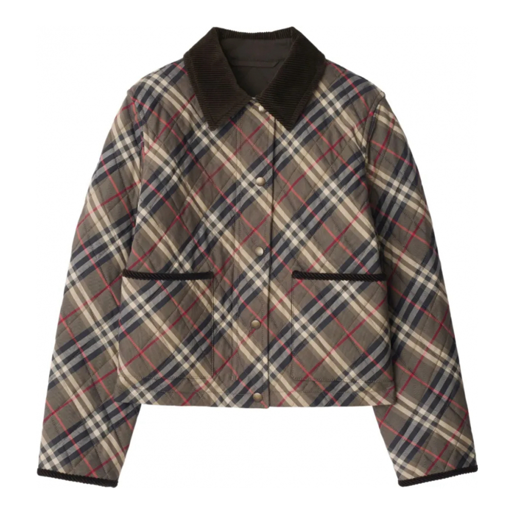 Veste 'Check Quilted' pour Femmes