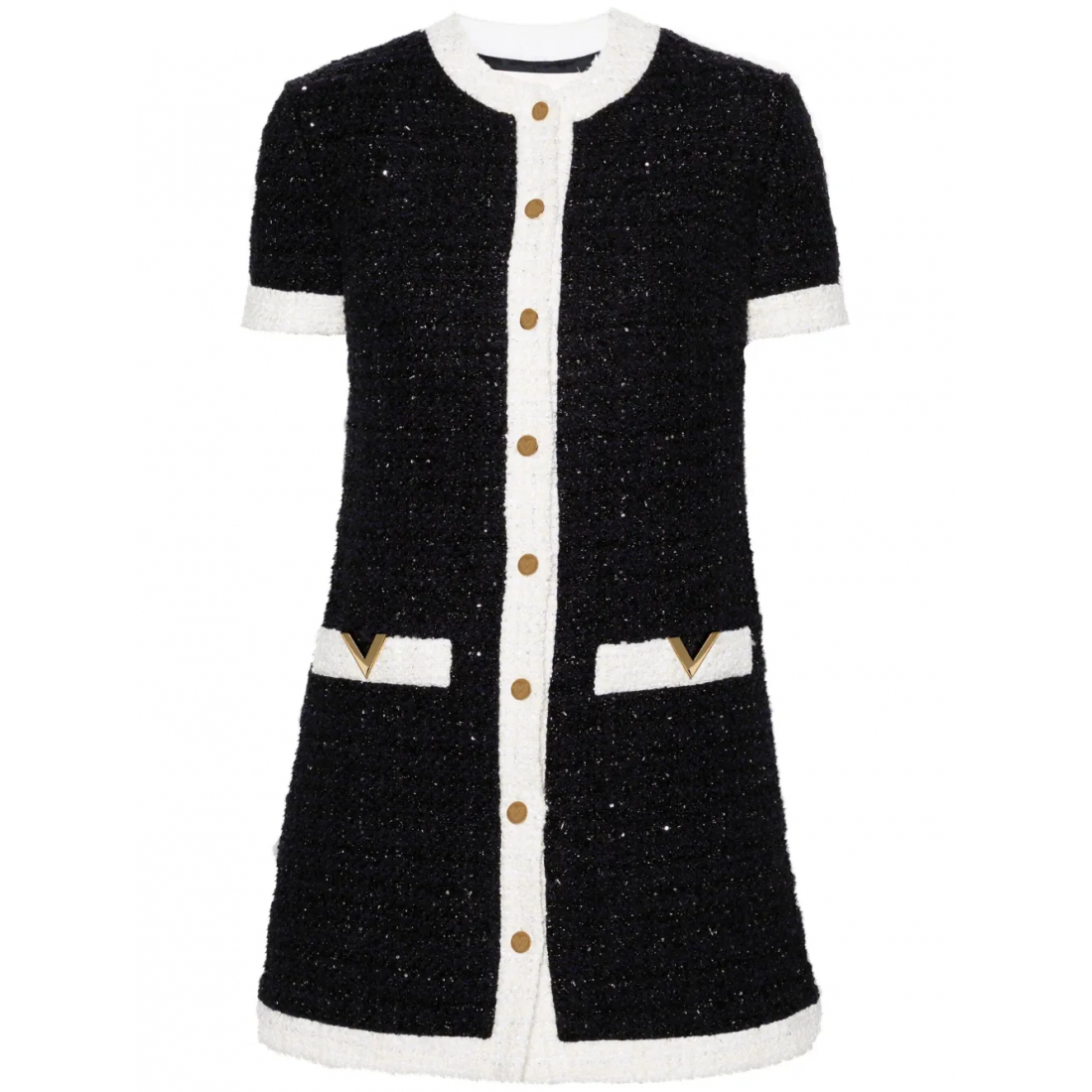 Robe mini 'VLogo Signature Tweed' pour Femmes