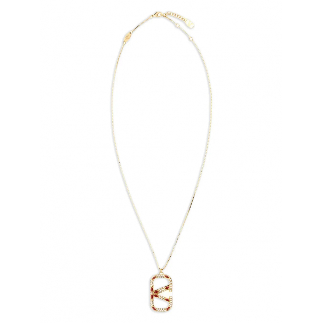 Collier 'VLogo Signature Crystal-Embellished' pour Femmes