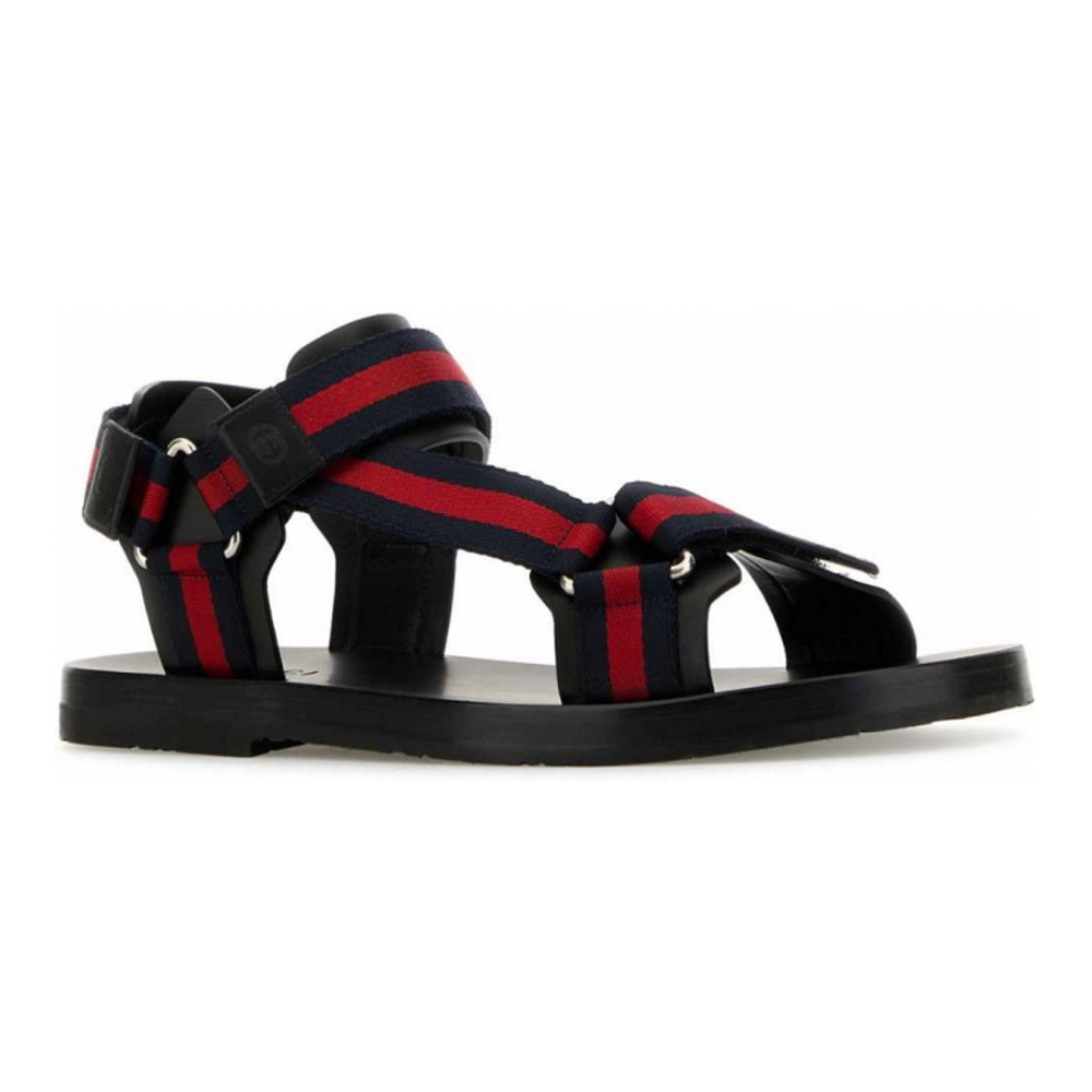 Men's 'Striped Open Toe' Flat Sandals