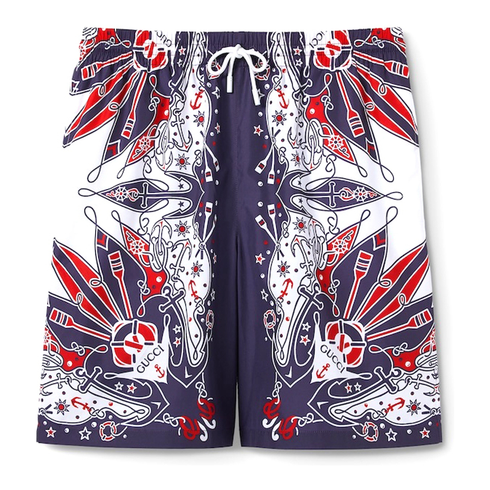 Short de bain 'Bandana Print' pour Hommes